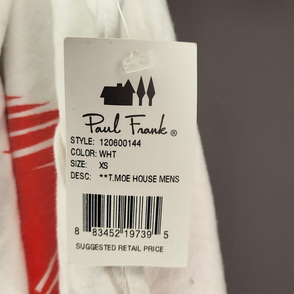 NWT Paul Frank Unreleased T. Campbell Design T Shirt size XSmall - Picture 5 of 9